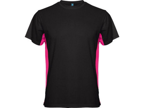 Спортивная футболка Tokyo мужская, черный/яркая фуксия