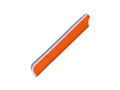 Флешка прямоугольной формы, оригинальный дизайн, двухцветный корпус, 8 Гб, оранжевый/белый