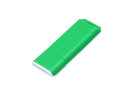 Флешка прямоугольной формы, оригинальный дизайн, двухцветный корпус, 4 Гб, зеленый/белый