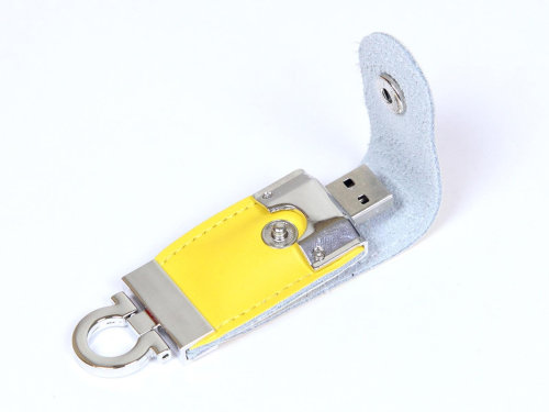 USB-флешка на 8 Гб в виде брелка, желтый
